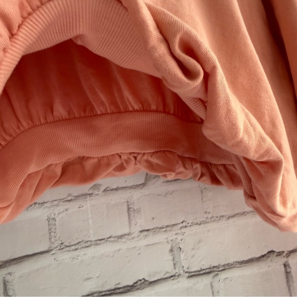 Wild Fable Coral Long Sleeve Cropped Bubble Sweatshirt - Picture 4 of 5